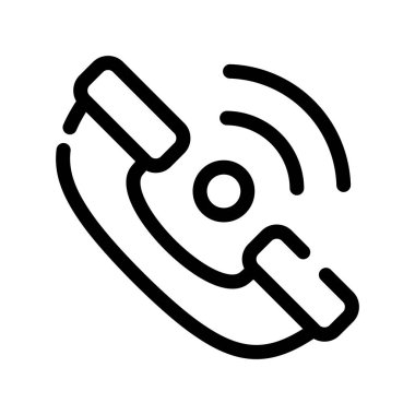 Kablosuz çağrı simgesi. Beyaz arkaplanda izole edilmiş web tasarımı için kablosuz arama vektör simgesi