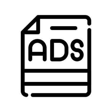 Reklam vektörü simgesi. düz tasarım illüstrasyon.