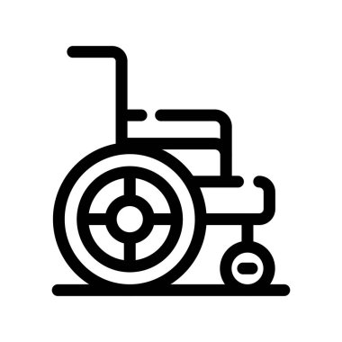 El arabası çizgisi ikon vektörü. El arabası işareti. izole edilmiş çizgi simgesi siyah illüstrasyon