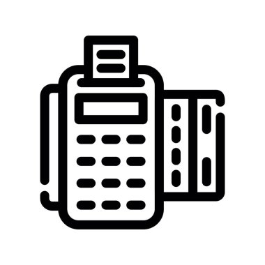 hesap makinesi vektör simgesi, basit vektör illüstrasyonu