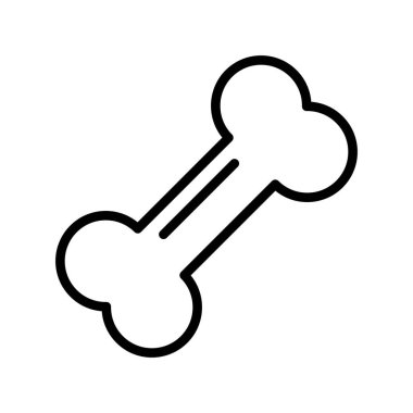 kemik vektörü ince çizgi simgesi