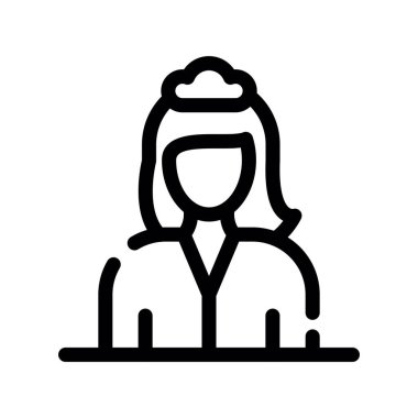 avatar vektörü ince çizgi simgesi