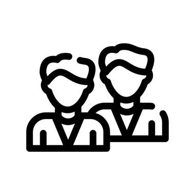 takım vektör ince çizgi simgesi