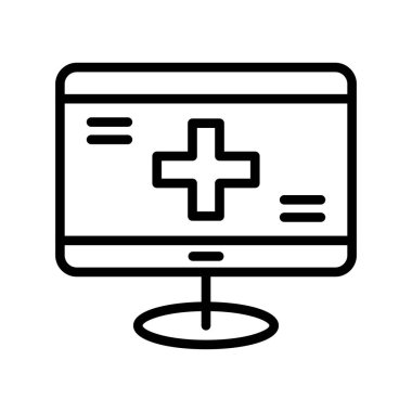 Hastane Simgesi Vektör İllüstrasyonu