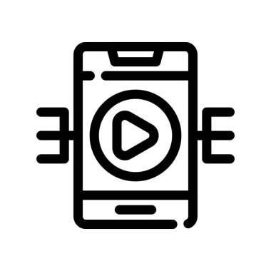 video oynatıcı vektör çizim