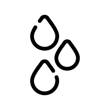 Su vektörü ince çizgi simgesi