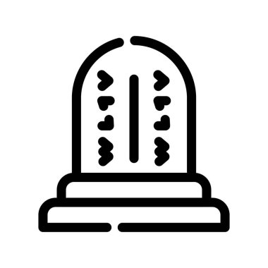 Vektör olarak Tombstone simgesi. Logotype
