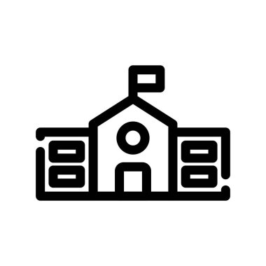 Üniversite simgesi vektör illüstrasyon tasarımı