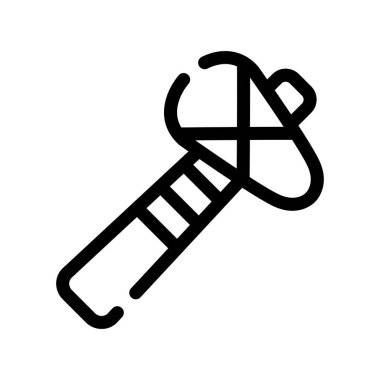 Çizgi film Noel Kamışı 'nın vektör çizimi