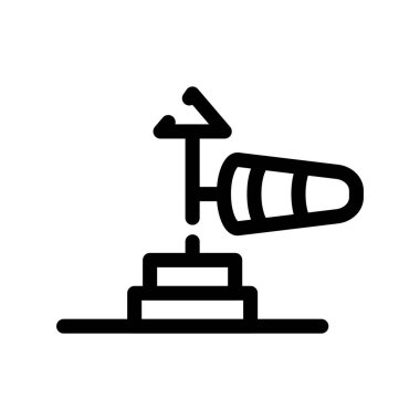 Windsock simgesi vektör illüstrasyon tasarımı