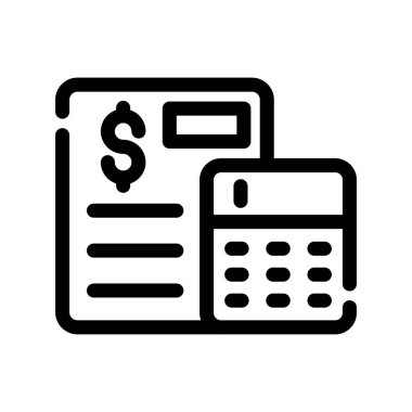 Beyaz arka planda dolar vektör illüstrasyonu. Birinci kalite semboller. Konsept ve grafik tasarım için ince çizgi simgesi.