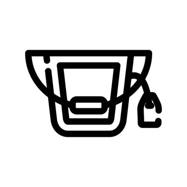 Alışveriş sepeti simgesi, vektör illüstrasyonu
