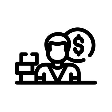 iş ve yatırım simgesi vektör illüstrasyonu