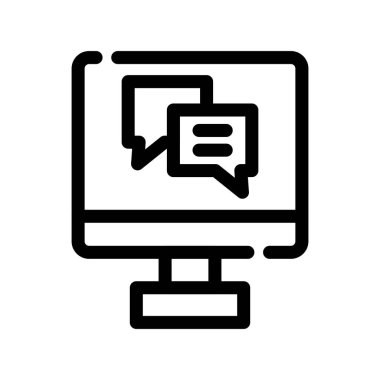 bilgisayar simgesi vektör illüstrasyonu