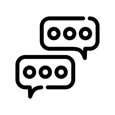 Sohbet simgesi, vektör çizimi