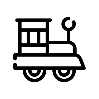 tren simgesi, vektör illüstrasyonu