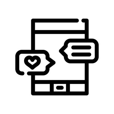 kalp aşk ikonu vektör içinde.