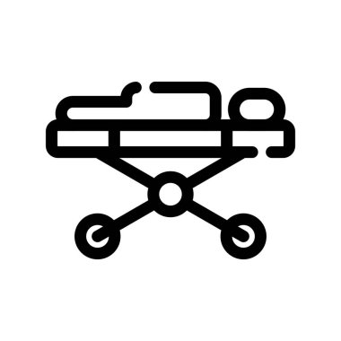 Sepet şeklindeki sembol vektör illüstrasyonlu el arabası