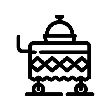 Izgara simgesi vektörü beyaz arkaplanda izole edildi, bbq ağ işareti, sembol veya doğrusal sembol tasarımı, logo biçimi