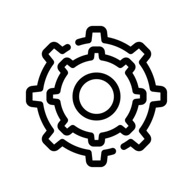 Dişli vektör simgesi çizimi