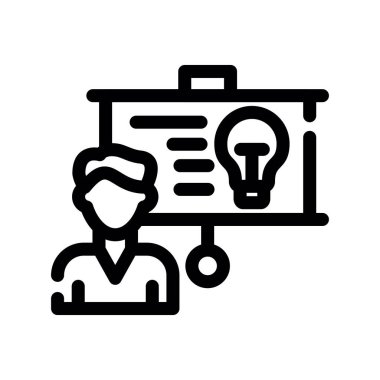 yaratıcı vektör çizgisi simgesi