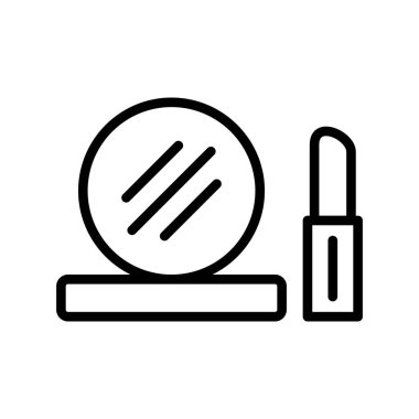 güzellik ve moda ikonu vektör illüstrasyonu