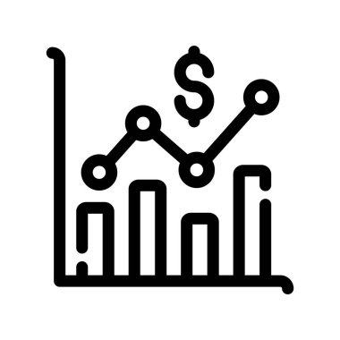 grafik vektörü ince çizgi simgesi