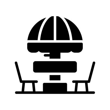 masa simgesi vektör illüstrasyonu