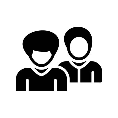 bir çift insan, insanlar ikon vektör çizimi