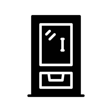 Beyaz arkaplanda vektör simgesi izole edildi