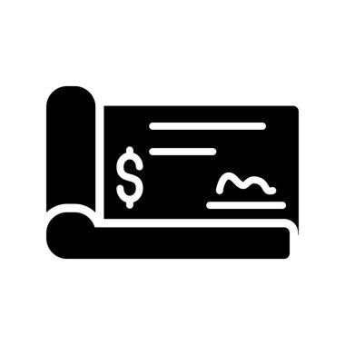 fatura glyph düz simgesi