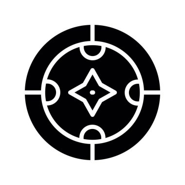 pusula simgesi, vektör illüstrasyonu