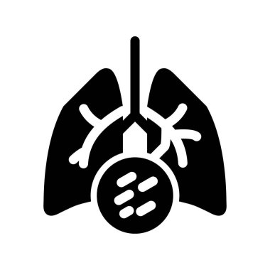 Ciğerler vektör düz simge