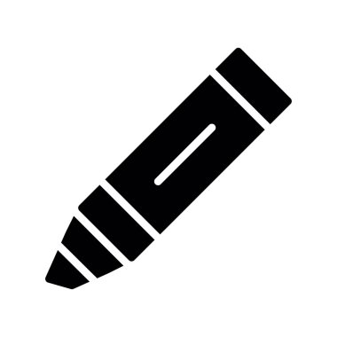 kalem simgesi. düz tasarım biçim vektör illüstrasyonu 10 birim.
