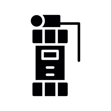 kamera glyph düz simgesi