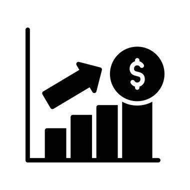 finansal grafik simgesi, vektör illüstrasyon tasarımı