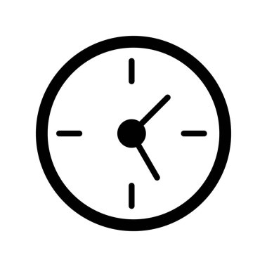 saat vektörü ince çizgi simgesi