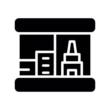 Ev binası ikonu. Web için ev oluşturma vektör simgesinin düz çizimi