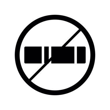 Park çizgisi vektör simgesi yok