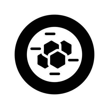 Modern b 'nin vektör illüstrasyonu virüs simgesinden yoksun