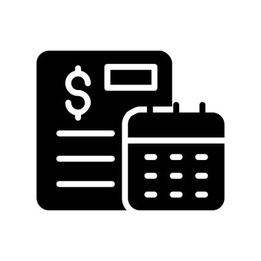 Dolar vektör simgesi, düz simge, katı resimleme.