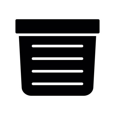 sepeti Glifler düz vektör simgeleri