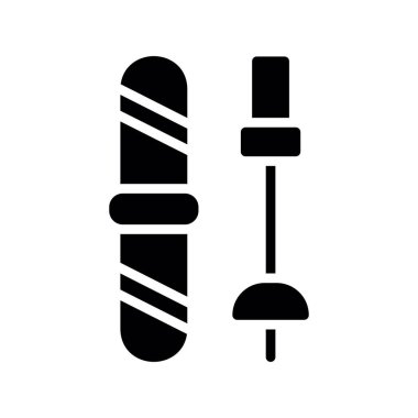 tırnak vektörü düz simgesi