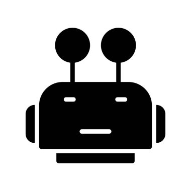 robot ikon vektör illüstrasyonu