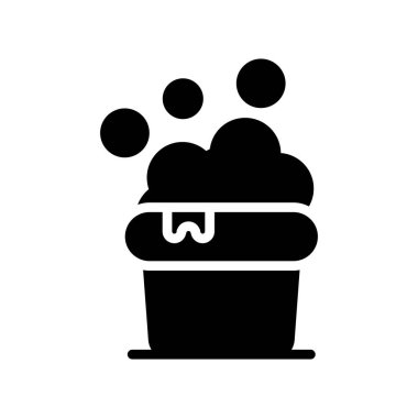 Kek ikonu vektörü. pasta işareti ve sembol izole kontur sembolü