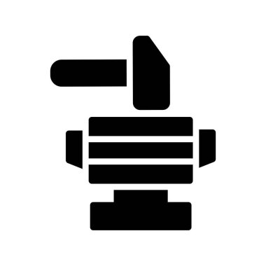 mikroskop simgesi, vektör illüstrasyonu