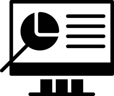 Analiz analizi grafik simgesi iş tarzında