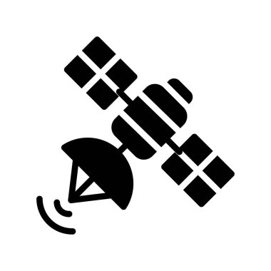 uydu simgesi, basit vektör illüstrasyon tasarımı