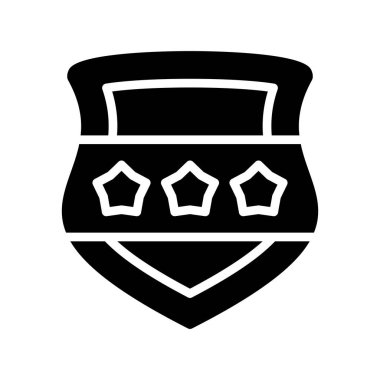 kalkan ikon vektör illüstrasyonu