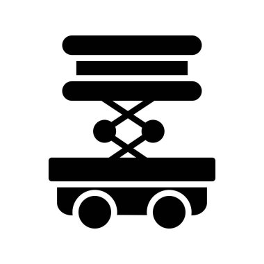 araba yıkama simgesi, basit vektör illüstrasyonu